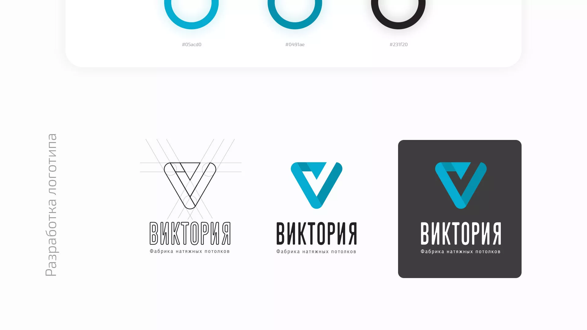 Разработка фирменного стиля компании по продаже и установке натяжных потолков в Донском