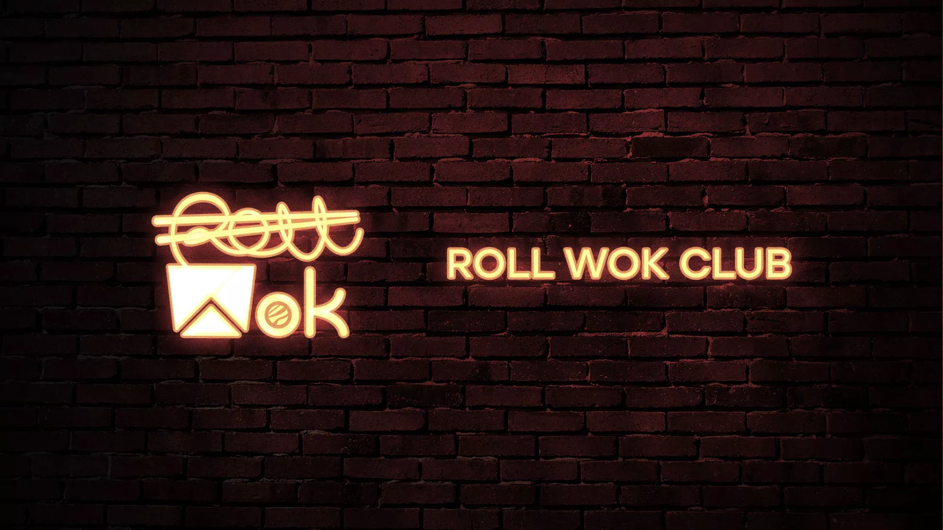 Разработка логотипа суши-бара «Roll Wok Club» в Донском