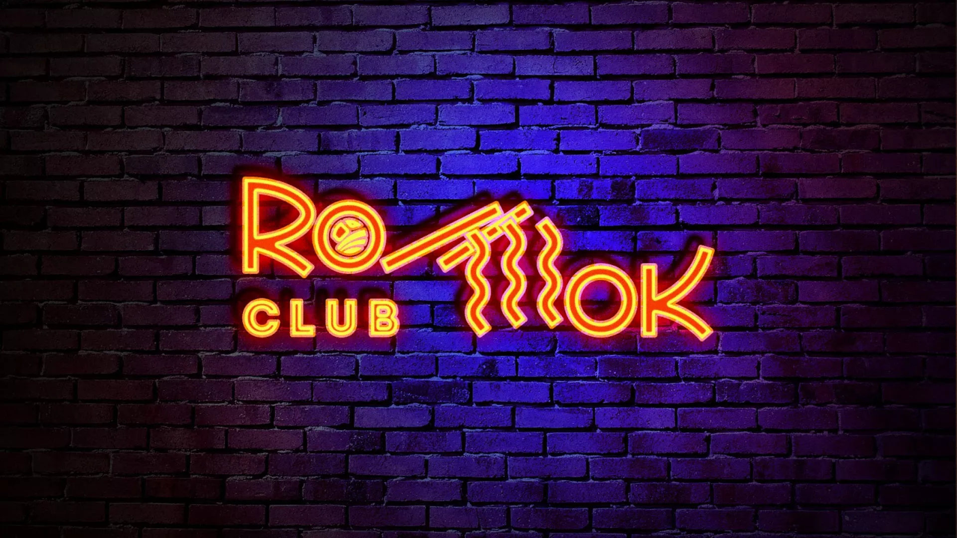Разработка интерьерной вывески суши-бара «Roll Wok Club» в Донском